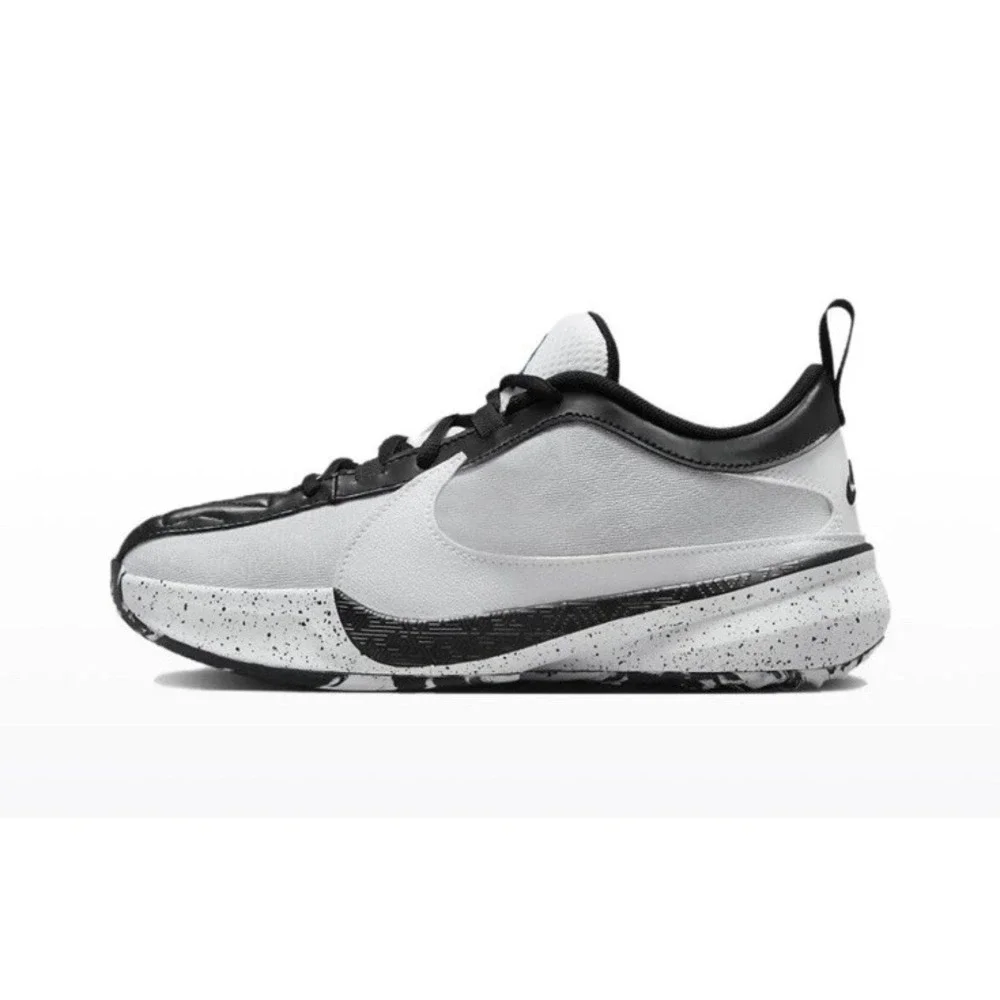 Nike Freak 5 GS Big Kids 7Y Basketball Shoes White Black DZ4486-100‎